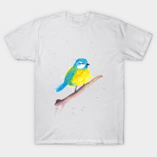 Water color blue-tit T-Shirt